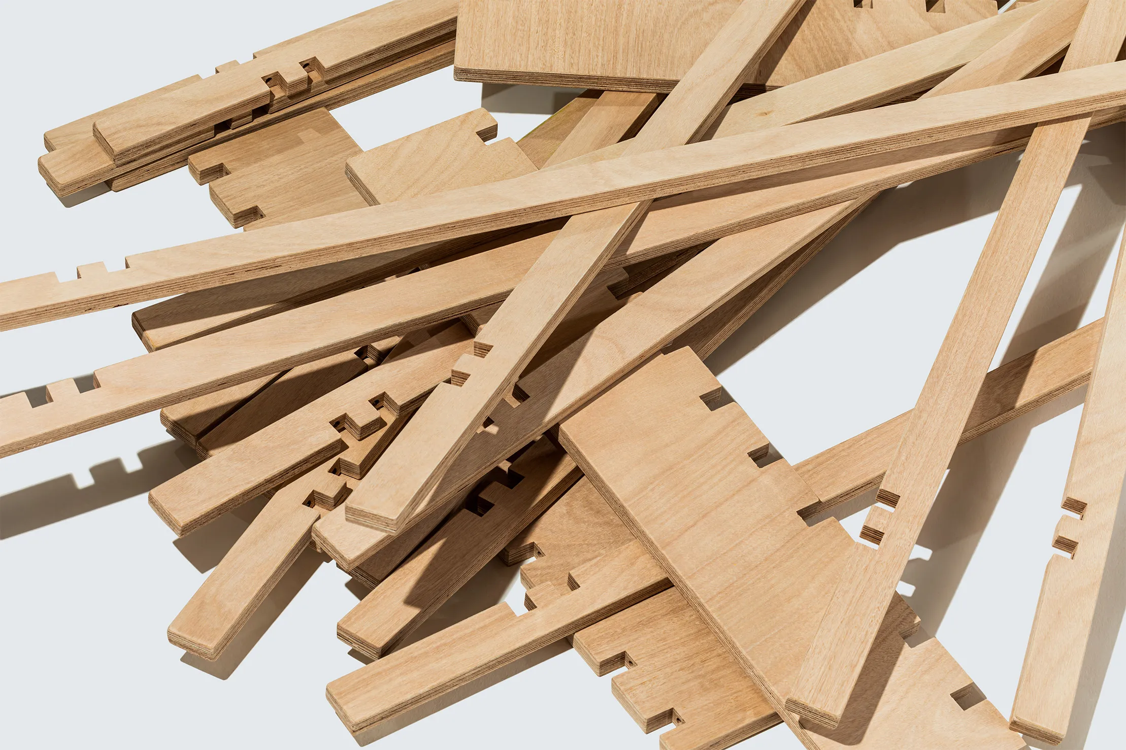 Tic Tac Toe bed frame materials by Quagga Designs
