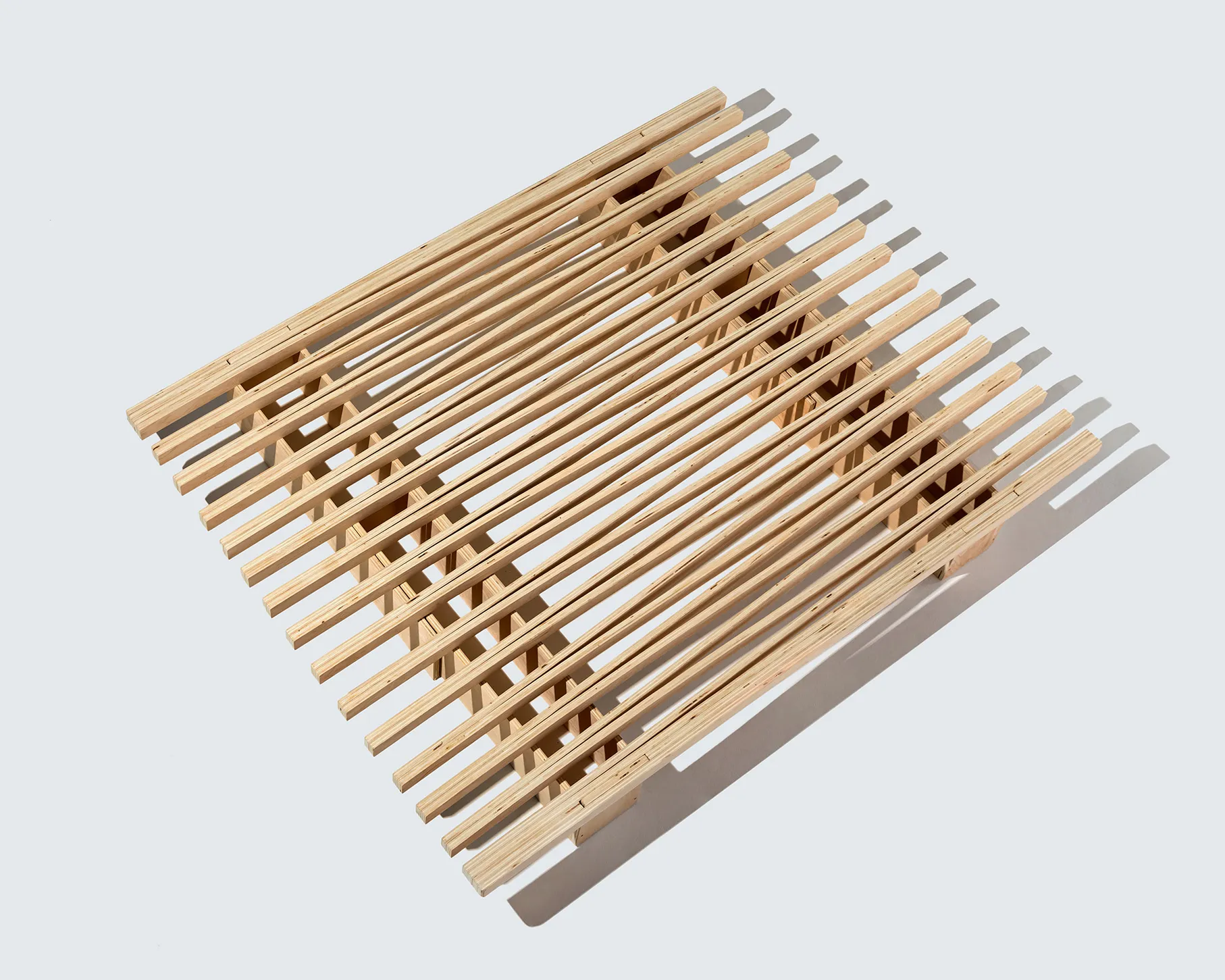 Accordion bed frame by Quagga Designs.